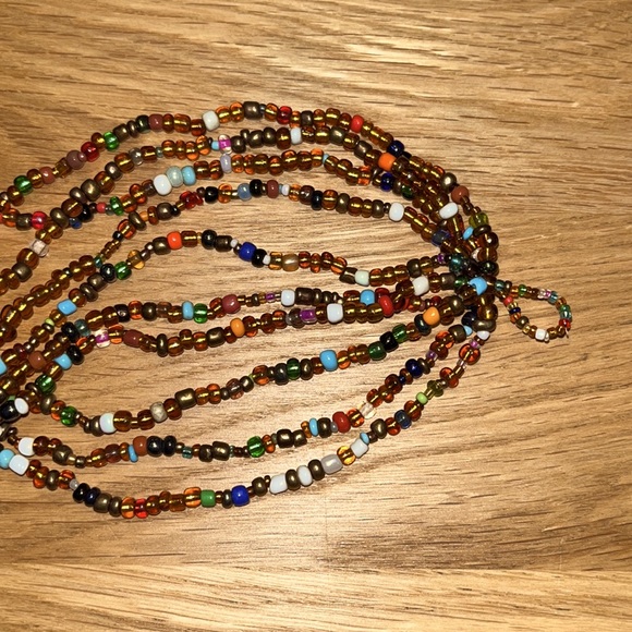 10 Strand Multicolored Necklace - Picture 5 of 5